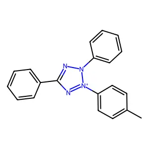 2-(4-Methylphenyl)-3,5-diphenyltetrazol-2-ium structure