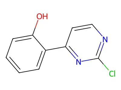 2-Chloro-4-(2-hydroxyphenyl)pyrimidine structure