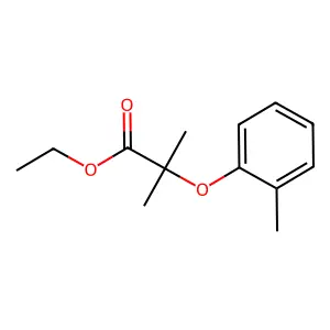 Ethyl 2-methyl-2-(2-methylphenoxy)propanoate structure