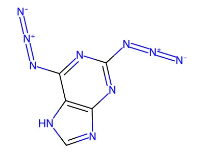 2,6-Diazidopurine structure
