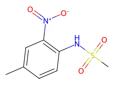 N-(4-methyl-2-nitrophenyl)methanesulfonamide structure
