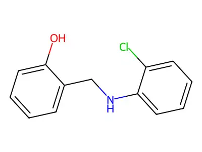 2-{[(2-Chlorophenyl)amino]methyl}phenol structure
