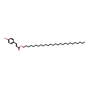 2-Propenoic acid, 3-(4-hydroxyphenyl)-, hexacosyl ester structure