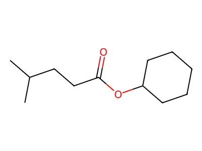 Cyclohexyl 4-methylvalerate structure