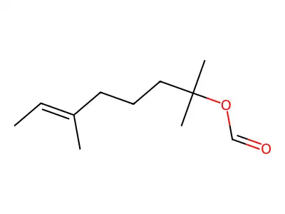 6-Octen-2-ol, 2,6-dimethyl-, 2-formate structure