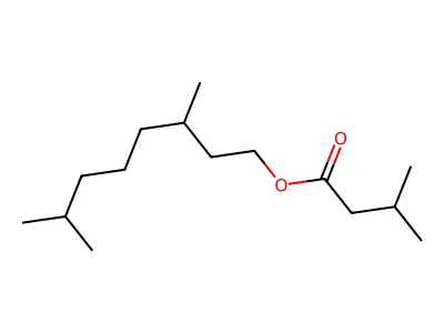 3,7-Dimethyloctyl isovalerate structure