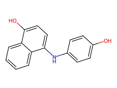 4-((4-Hydroxyphenyl)amino)-1-naphthol structure