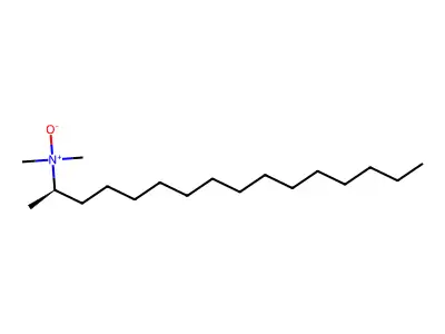2-Hexadecanamine, N,N-dimethyl-, N-oxide structure