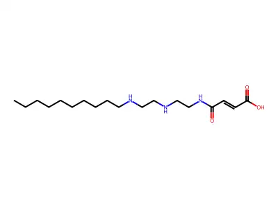 4-[2-[2-(Decylamino)ethylamino]ethylamino]-4-oxobut-2-enoic acid structure
