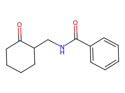 N-[(2-oxocyclohexyl)methyl]benzamide structure