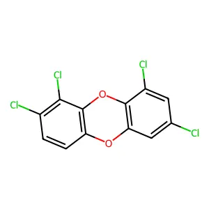 1,2,7,9-Tetrachlorodibenzo-p-dioxin structure