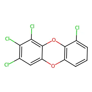 1,2,3,9-Tetrachlorodibenzo-p-dioxin structure