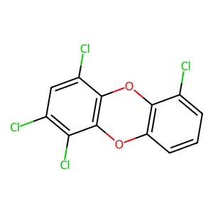 1,2,4,6-Tetrachlorodibenzo-P-dioxin structure