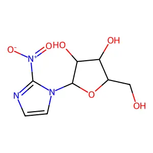 Imidazole, 2-nitro-1-beta-D-ribofuranosyl- structure