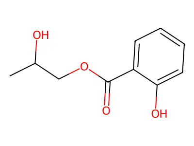 2-Hydroxypropyl salicylate structure