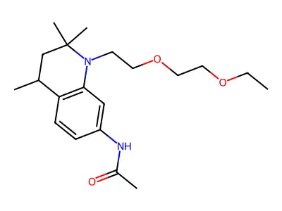 7-Acetamido-1-(2-(2-ethoxyethoxy)ethyl)-2,2,4-trimethyl-1,2,3,4-tetrahydroquinoline structure