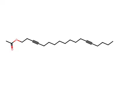 3,13-Octadecadiyn-1-ol, 1-acetate structure