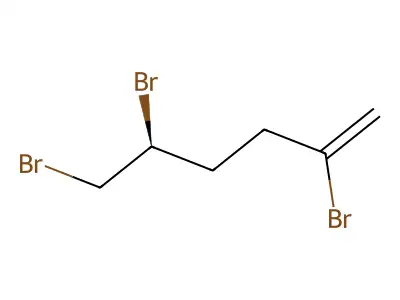 1-Hexene, 2,5,6-tribromo- structure