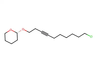 2-((10-Chloro-3-decynyl)oxy)tetrahydro-2H-pyran structure