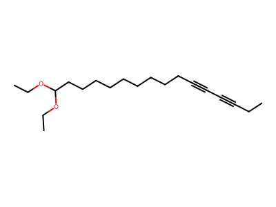 3,5-Hexadecadiyne, 16,16-diethoxy- structure