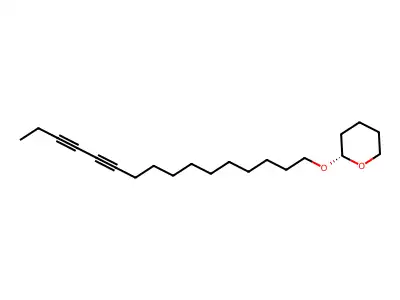 2H-Pyran, 2-(11,13-hexadecadiyn-1-yloxy)tetrahydro- structure