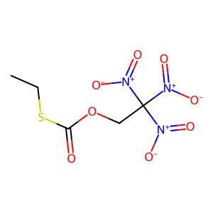 2,2,2-Trinitroethyl ethylsulfanylformate structure