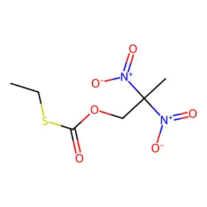 2,2-Dinitropropyl ethylsulfanylformate structure