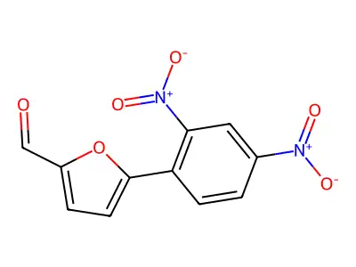 5-(2,4-Dinitrophenyl)furan-2-carbaldehyde structure
