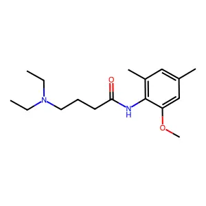 4-(diethylamino)-N-(2-methoxy-4,6-dimethylphenyl)butanamide structure