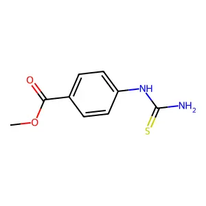 Methyl 4-(carbamothioylamino)benzoate structure