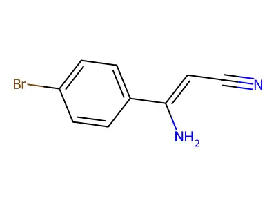 3-Amino-3-(4-bromophenyl)prop-2-enenitrile structure