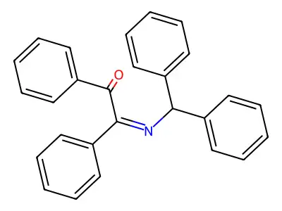 Ethanone, [(diphenylmethyl)imino]diphenyl- structure