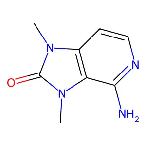 4-amino-1,3-dimethyl-1H,2H,3H-imidazo[4,5-c]pyridin-2-one structure