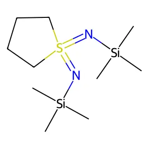 Trimethyl-[(1-trimethylsilyliminothiolan-1-ylidene)amino]silane structure