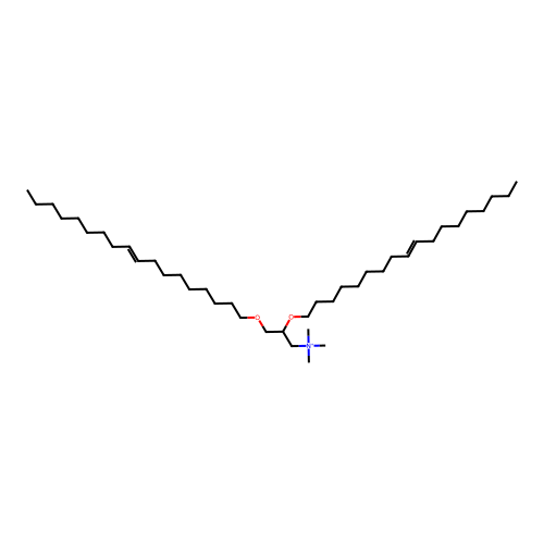N,N,N-Trimethyl-2,3-bis(octadec-9-en-1-yloxy)propan-1-aminium structure