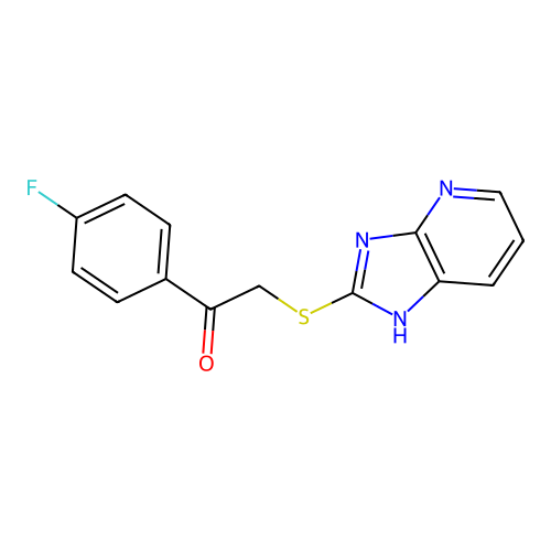 1-(4-fluorophenyl)-2-(1H-imidazo[4,5-b]pyridin-2-ylsulfanyl)ethanone structure