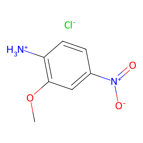 Benzenamine,2-methoxy-4-nitro-, hydrochloride (1:1) structure