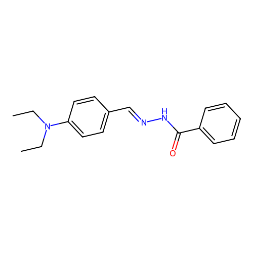 N'-[4-(diethylamino)benzylidene]benzohydrazide structure