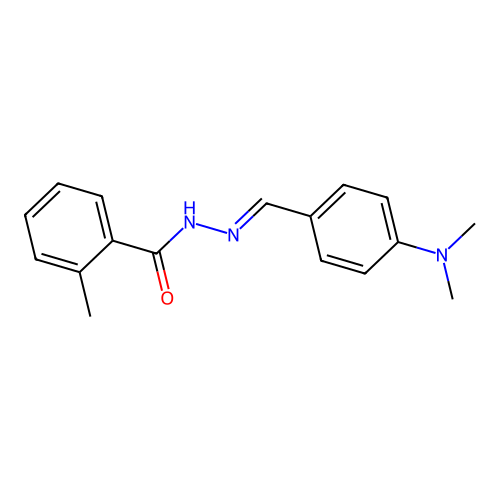 N'-{(E)-[4-(dimethylamino)phenyl]methylidene}-2-methylbenzohydrazide structure