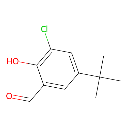 5-tert-Butyl-3-chloro-2-hydroxy-benzaldehyde structure