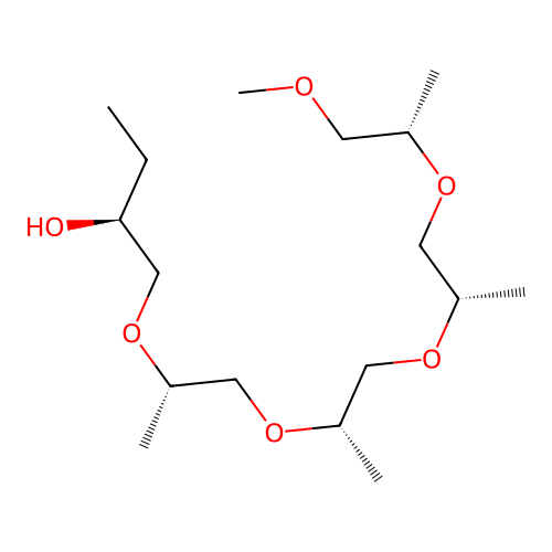 5,8,11,14,17-Pentaoxa-6,9,12,15-tetramethyloctadecan-3-ol structure