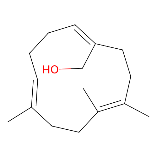 1,5-Cyclododecadienemethanol, trimethyl- structure