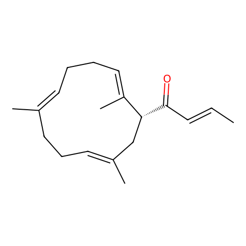 2-Buten-1-one, 1-[1,5,9(or 1,5,10)-trimethyl-1,5,9-cyclododecatrienyl]- structure