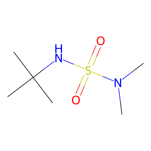 {[(Tert-butyl)amino]sulfonyl}dimethylamine structure