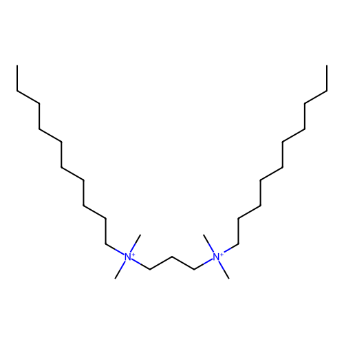 Decyl-[3-[decyl(dimethyl)azaniumyl]propyl]-dimethylazanium structure