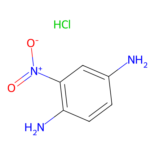 2-Nitrobenzene-1,4-diamine hydrochloride structure