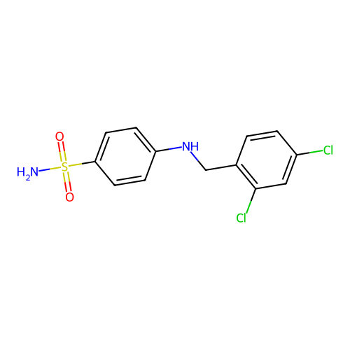 4-[(2,4-Dichlorobenzyl)amino]benzenesulfonamide structure