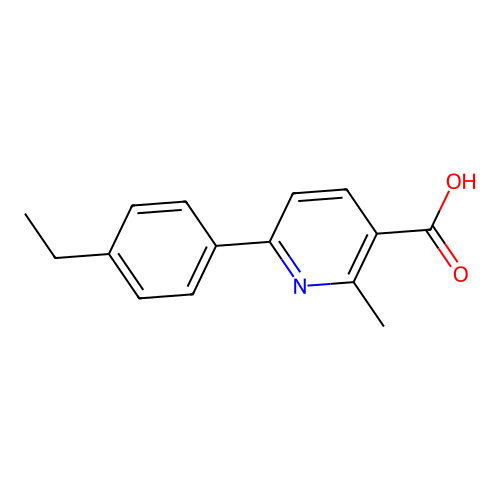 6-(4-乙基苯基)-2-甲基烟酸 structure