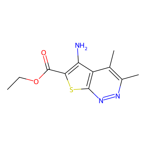Ethyl 5-amino-3,4-dimethylthieno[2,3-c]pyridazine-6-carboxylate structure