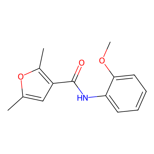 N-(2-methoxyphenyl)-2,5-dimethyl-3-furamide structure